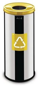 Alda  Prestige EKO fém szemétkosár szelektív hulladékgyűjtésre, 45 l űrtartalom, sárga%