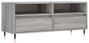 szürke sonoma színű szerelt fa TV-szekrény 100x34,5x44,5 cm