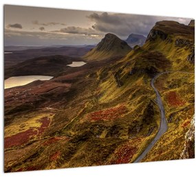 A Skót-hegység képe (üvegen) (70x50 cm)