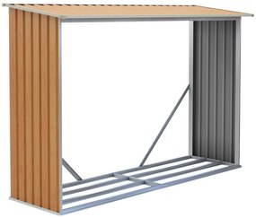 Tüzifa tároló G21 WOH 181 - 242 x 75 cm, barna
