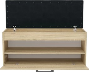 Aldabra Parma cipőtároló pad, 100x49x35 cm, sonoma