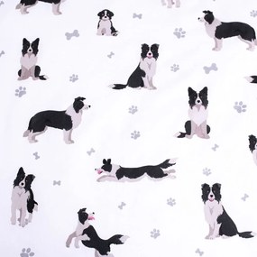 Egyszemélyes pamut gyerek ágyneműhuzat 140x200 cm Border Collie – Jerry Fabrics