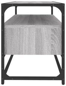 szürke sonoma színű szerelt fa TV-szekrény 80x35x45 cm