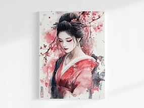 Vászonkép Canvas Portré Nő Lány Gésa Japán 75x100