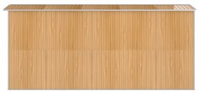 világosbarna horganyzott acél kerti fészer 192 x 440 x 223 cm