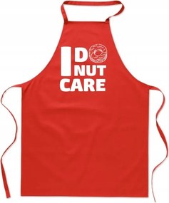 Konyhai Kötény piros Valentin Napi Ajándék És Donut Care fánk FA_457_cw