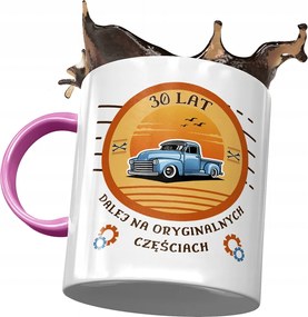 Rózsaszín Bögre Születésnapra 30 30. 30-as Ajándék Nyomtatott Fotóval