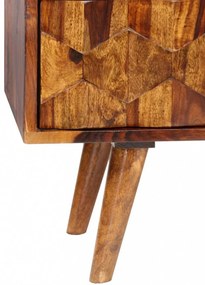 tömör akácfából TV-szekrény 140 x 30 x 40 cm