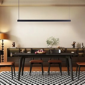 Immax NEO 07307L-LED dimmelhető kábelen függesztett csillár MADEIRA 33W/230V Wi-Fi Tuya 152 cm fekete