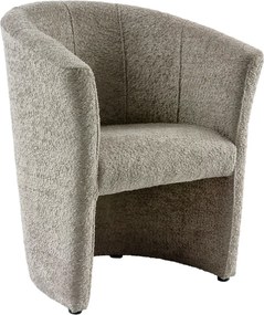 Klub fotel, szürkésbézs Taupe Coral anyag, CUBA