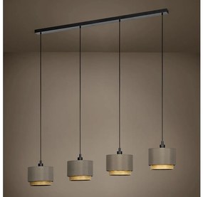 Eglo 390121 - Csillár zsinóron MARCHENA 4xE27/40W/230V barna
