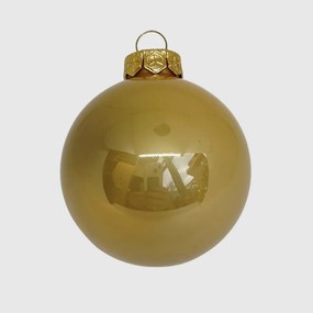 Gold üveg karácsonyi gömb szett arany 12*6cm