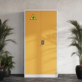 MARIA VEGYSZERSZEKRÉNY, 900 x 1850 x 400 mm, szürkéssárga