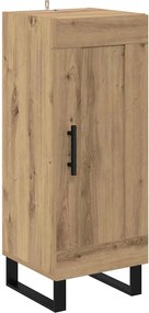 vidaXL Széf Artisan tölgy 34,5 x 34 x 90 cm Műszaki fa és vas