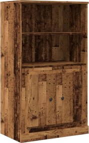vidaXL antik fa színű szerelt fa magasszekrény 60x35,5x103,5 cm