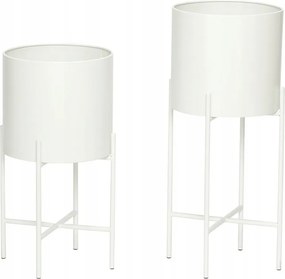 Lábtartó szett 2 db-os, fehér, Hübsch