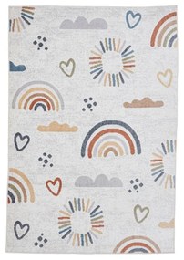 Krémszínű gyerek szőnyeg 120x170 cm Vida Kids Rainbow – Think Rugs