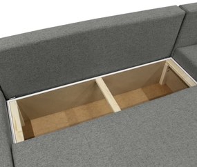 Univerzális, kihúzható U-alakú sarokülőgarnitúra tárolóhellyel ALMEIDA antracit