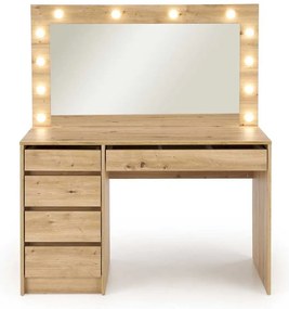 Hollywood XL fésülködőasztal, artisan tölgy
