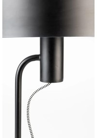 Fekete állólámpa fém búrával (magasság 135 cm) Landon – White Label