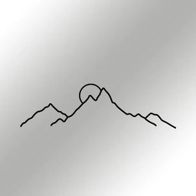 Fali dekoráció 100x29 cm hegy fém