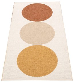 Okkersárga-krémszínű kültéri-beltéri szőnyeg 70x140 cm Otto Harvest – Pappelina