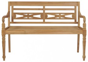 tömör tíkfa Batavia pad kék párnával 120 cm