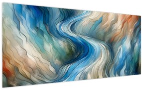 Kép - Absztrakt áramlat (120x50 cm)