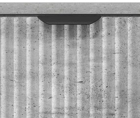 Éjjeli asztal fiókkal Beton szürke 63.5 x 36 x 61 cm Faanyag