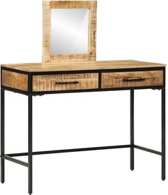 vidaXL Öltözködőasztal fiókkal Barna 100 x 40 x 120 cm Tömör mangófa
