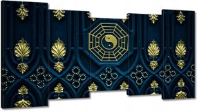 Festmények 150x80 Absztrakt Arany harmónia