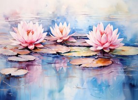 Poszter 55x40cm Csendes tükröződések