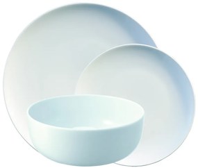 LSA Dine porcelán étkészlet, 12 darabos szett, fehér