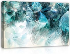 Vászonkép 60x40 Könnyű levegő toll absztrakt kék türkiz nyugalom
