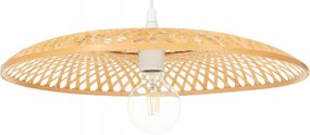 Függőlámpa boho lapos bambusz 45cm TH07