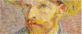 Kép - Vincent van Gogh, Self-Portrait with a Straw Hat (The Potato Peeler), reprodukciók (120x50 cm)