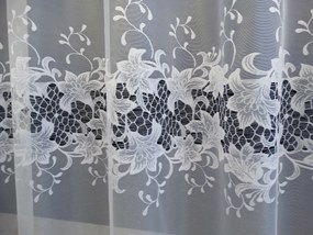 Mg Függöny jacquard 31153 Fehér 350x140cm kész M szalaggal