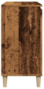 antik fa színű szerelt fa tálalószekrény 102 x 35 x 70 cm