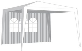 Oldalfal Kerti sátorra, ablakkal, vonalakkal VETRO-PLUS 50ZJ10292W