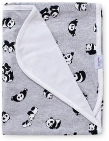 Bamboo gyermek takaró, pandás, 75 x 100 cm