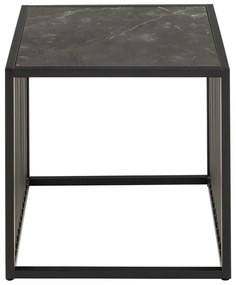 Tárolóasztal kő dekorral 40x40 cm Strington – Actona