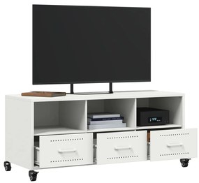 fehér acél TV-szekrény 100,5 x 39 x 43,5 cm