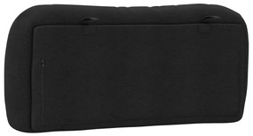 fekete szövet fejtámla párna 90 cm