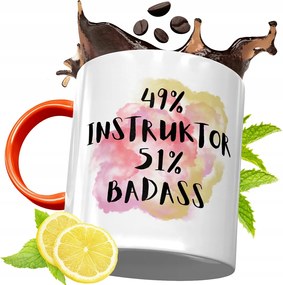 Narancssárga Bögre Oktatónak Ajándék fényképes nyomtatással