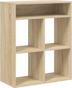 vidaXL könyvszekrény sonoma színű 66x31x80 cm szerelt fa