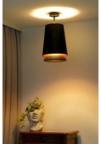 Duolla - Felületre szerelhető csillár BELL SHINY 1xE27/15W/230V átm. 25 cm fekete/réz