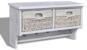fehér császárfa fali polc 60 x 23,5 x 33 cm