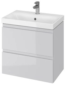 Cersanit - SET szekrény + mosdó, szürke fényű, Moduo Slim 60, S801-226-DSM