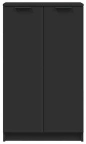 fekete szerelt fa cipőszekrény 59 x 35 x 100 cm