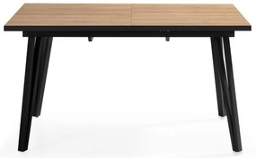 Étkezőasztal tölgyfa dekoros asztallappal 90x140 cm Cleo – Marckeric